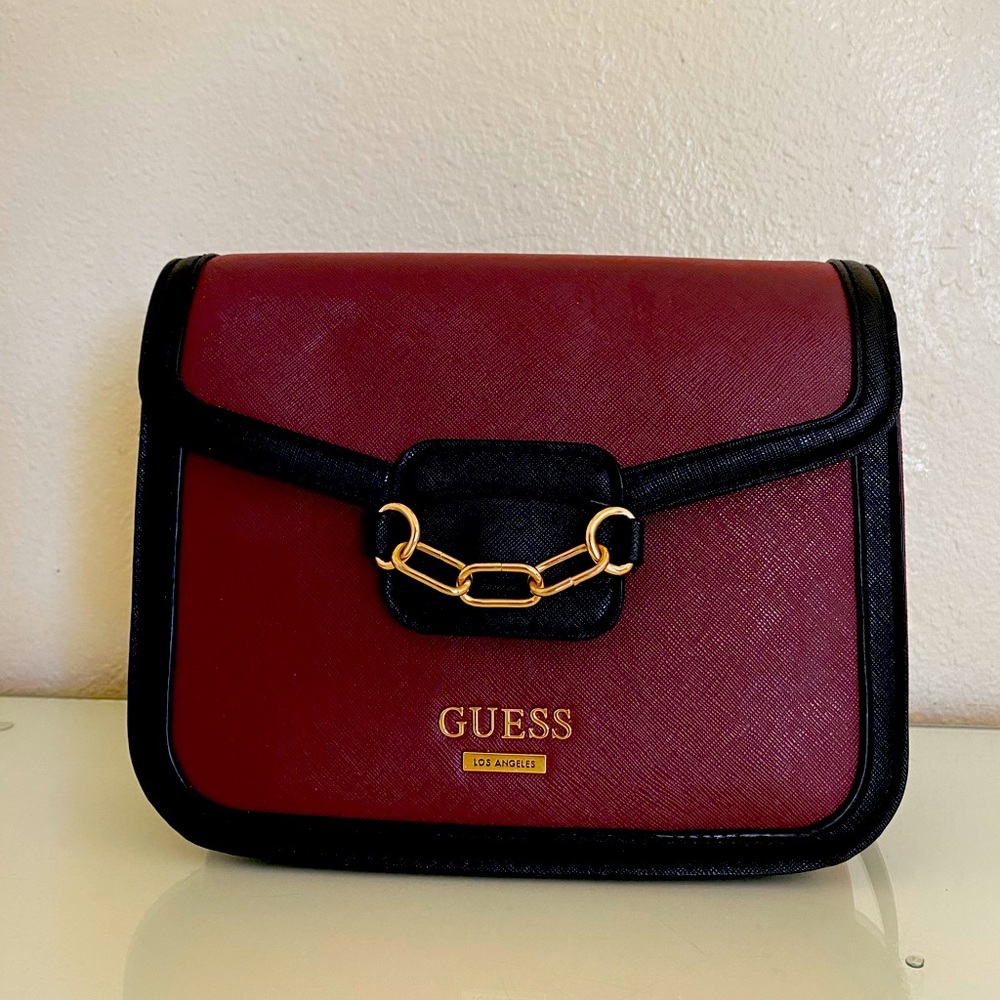 GUESS burgundy crossbody purse